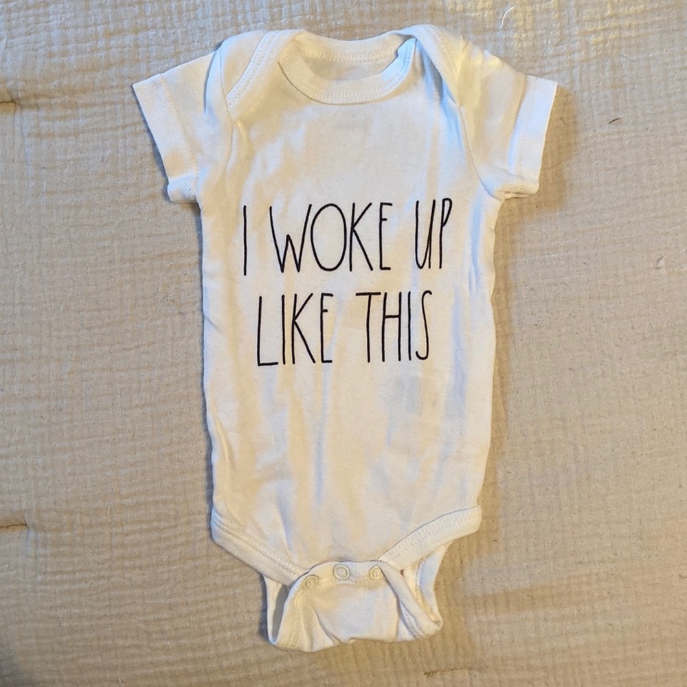 Rae Dunn baby 0-3m onesie